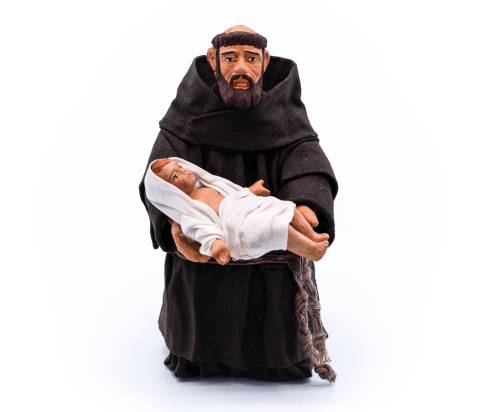 San Francesco con Bimbo - h 10 cm