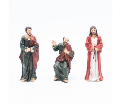 NUOVO Presepe Pasquale Completo - resina h 9 cm