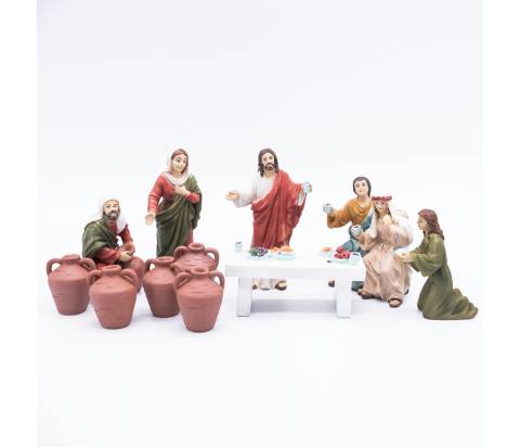 Scene Vita e Miracoli Gesù - resina h 9 cm