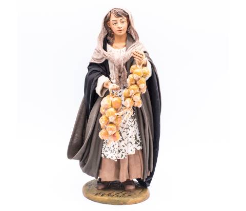 Donna con aglio - h 30 cm