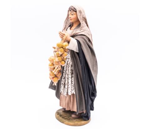 Donna con aglio - h 30 cm