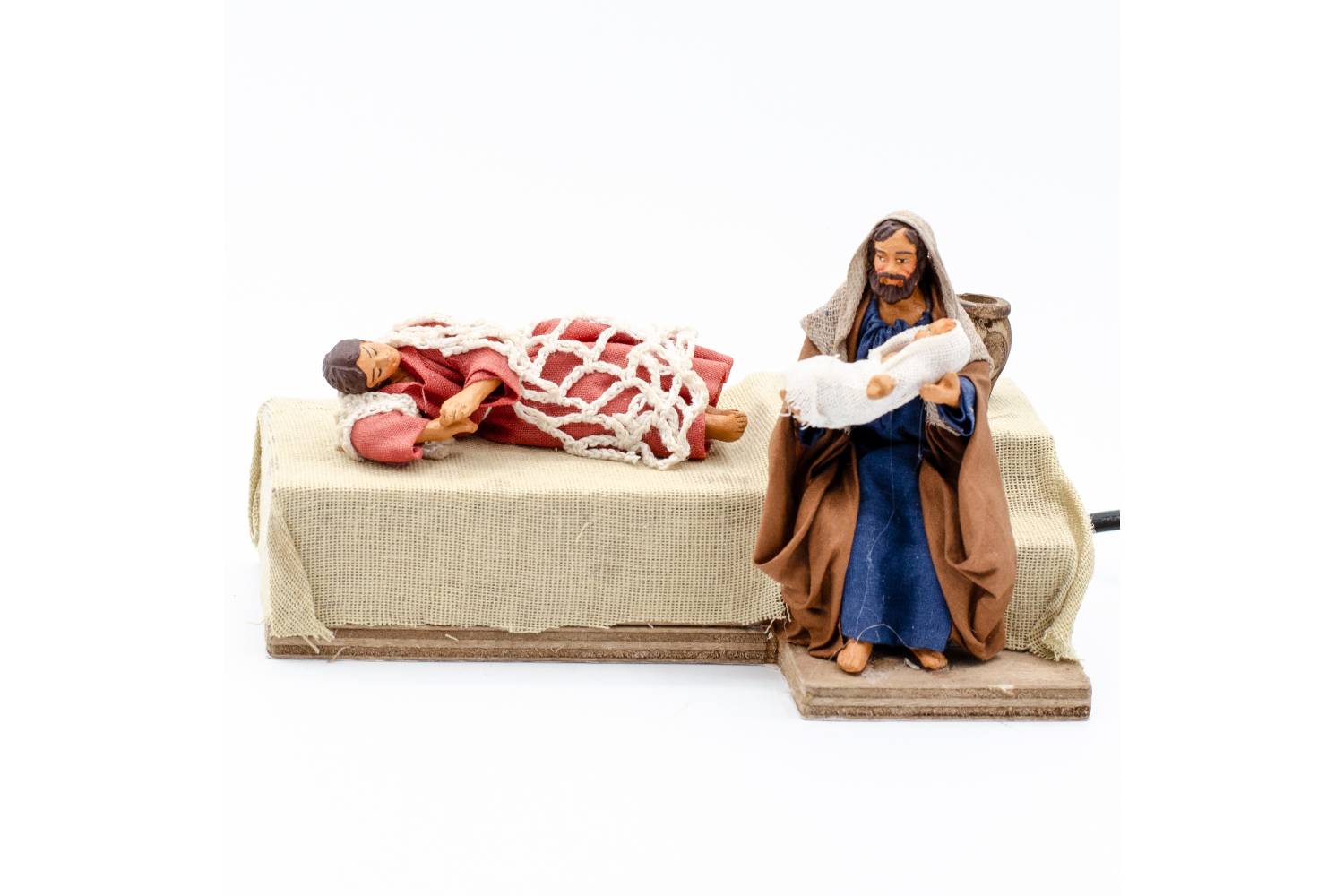 Natività con madonna che Riposa - mov h 10 cm