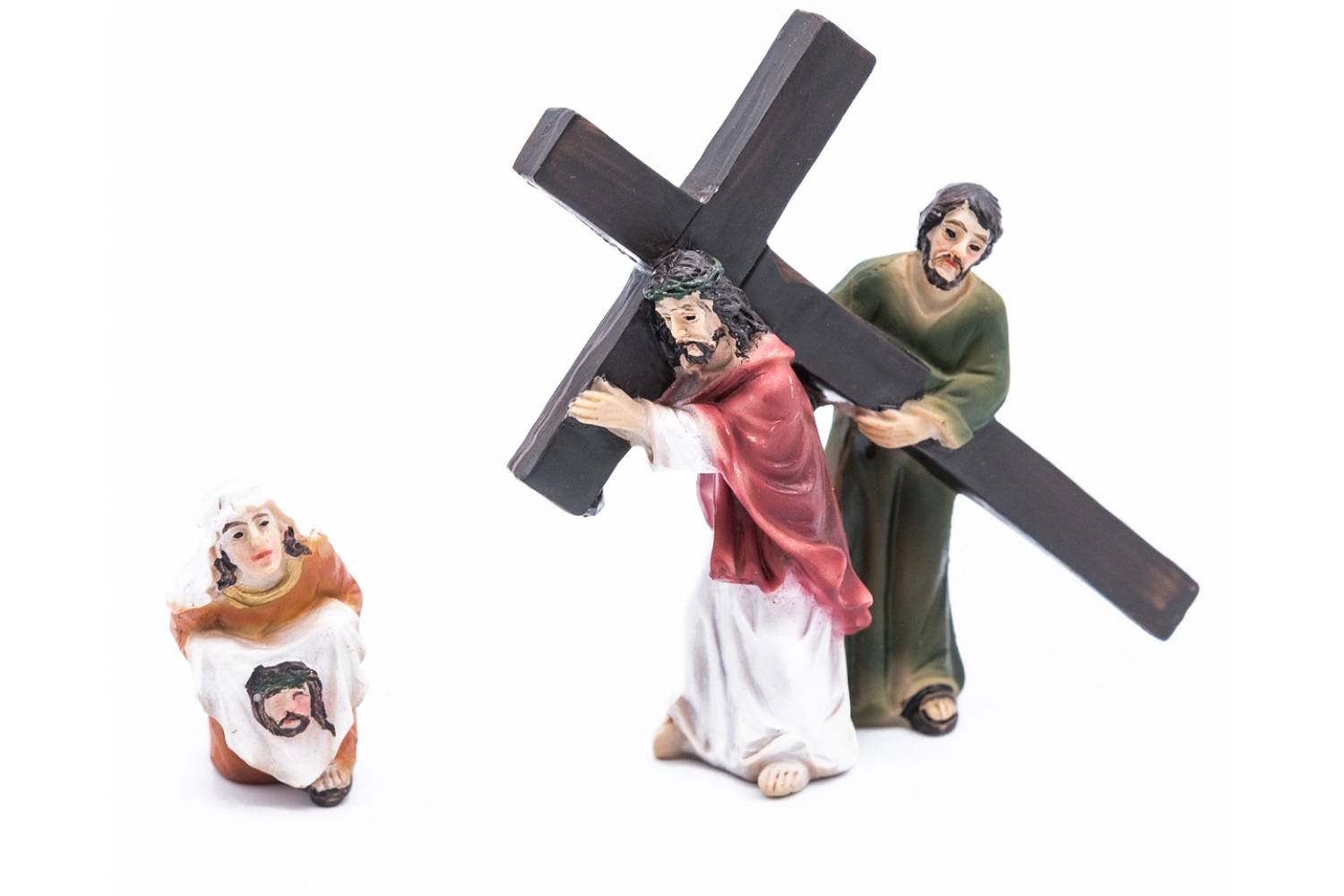 MINI KIT Presepe PASQUALE - resina h 5 cm