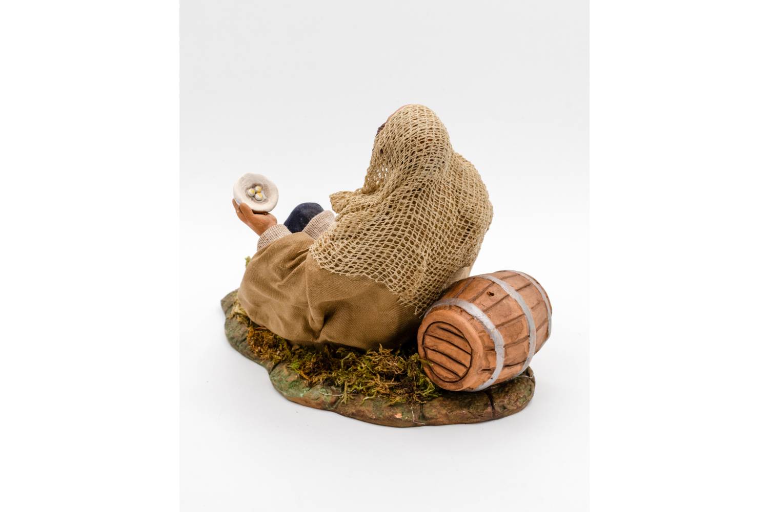 Mendicante con Botte - h 24 cm