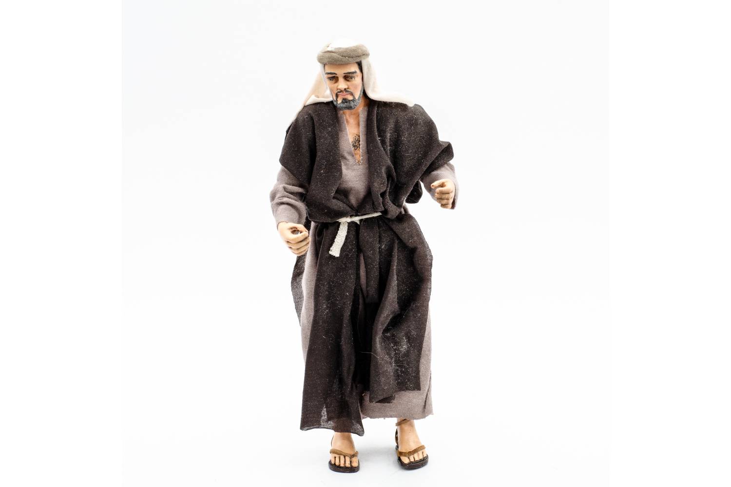 Pastore con Velo Chiaro - resina h 20 cm