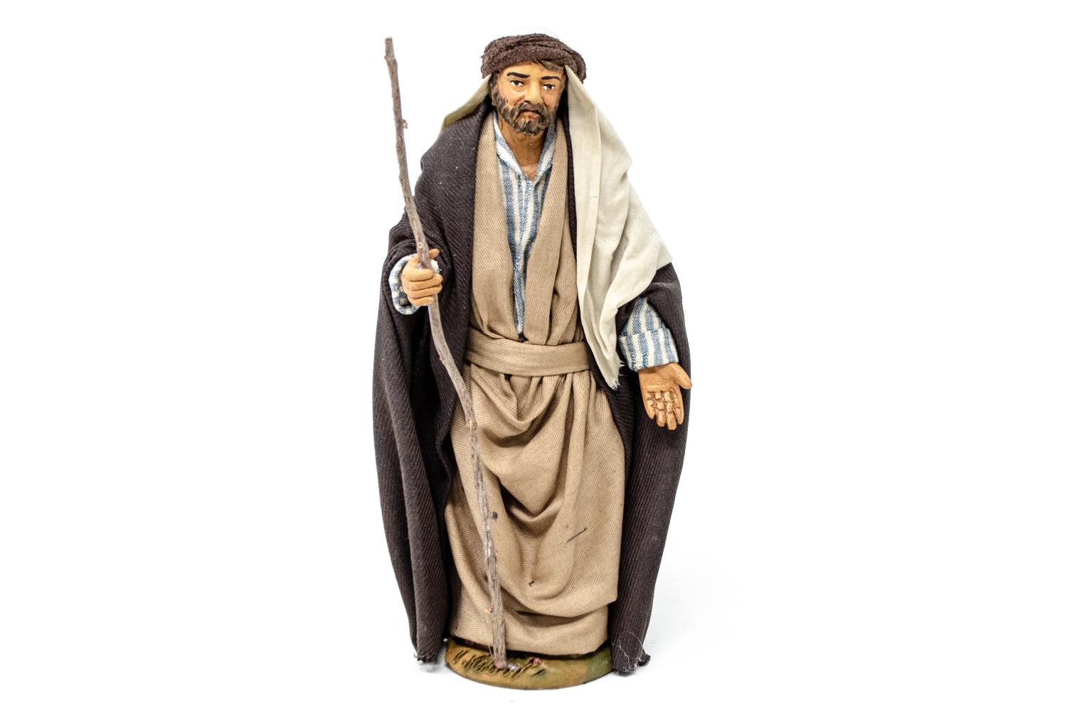 San Giuseppe - h 14 cm - Fisse Vestite - 14 cm