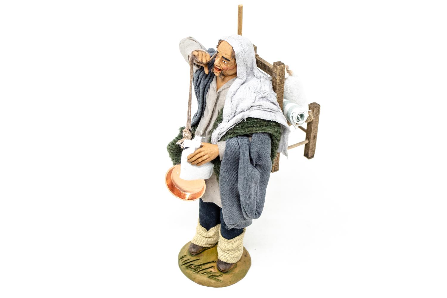  uomo sfratto - h 14 cm - Fisse Vestite - 14 cm