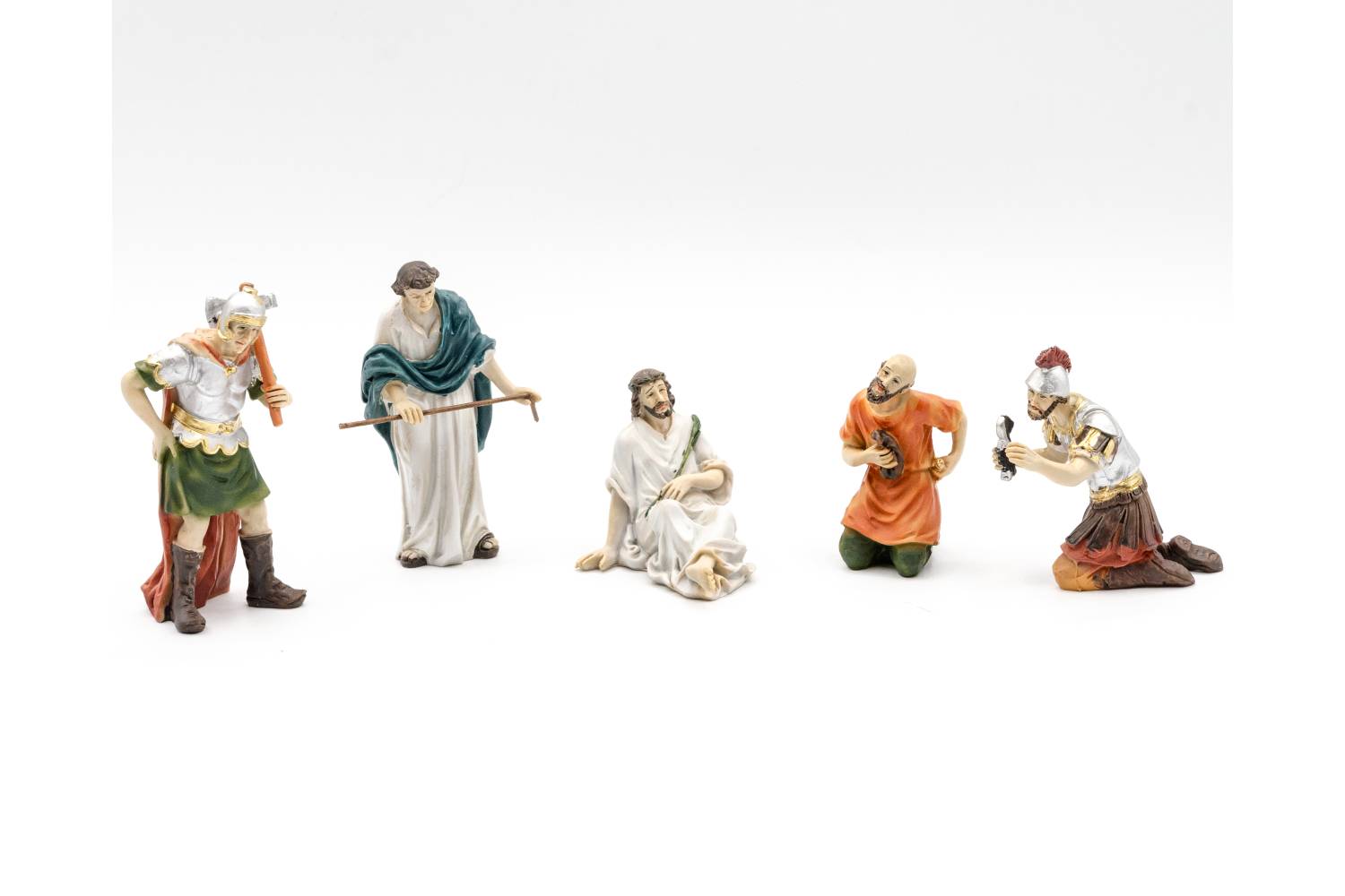 NUOVO Presepe Pasquale Completo - resina h 9 cm