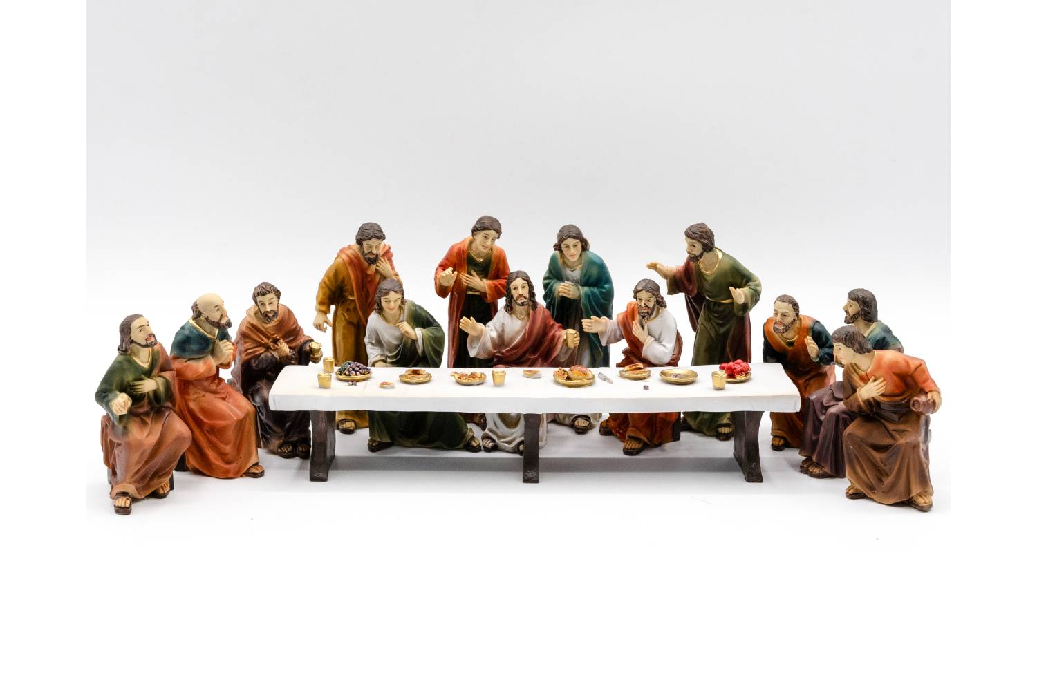 NUOVO Presepe Pasquale Completo - resina h 9 cm