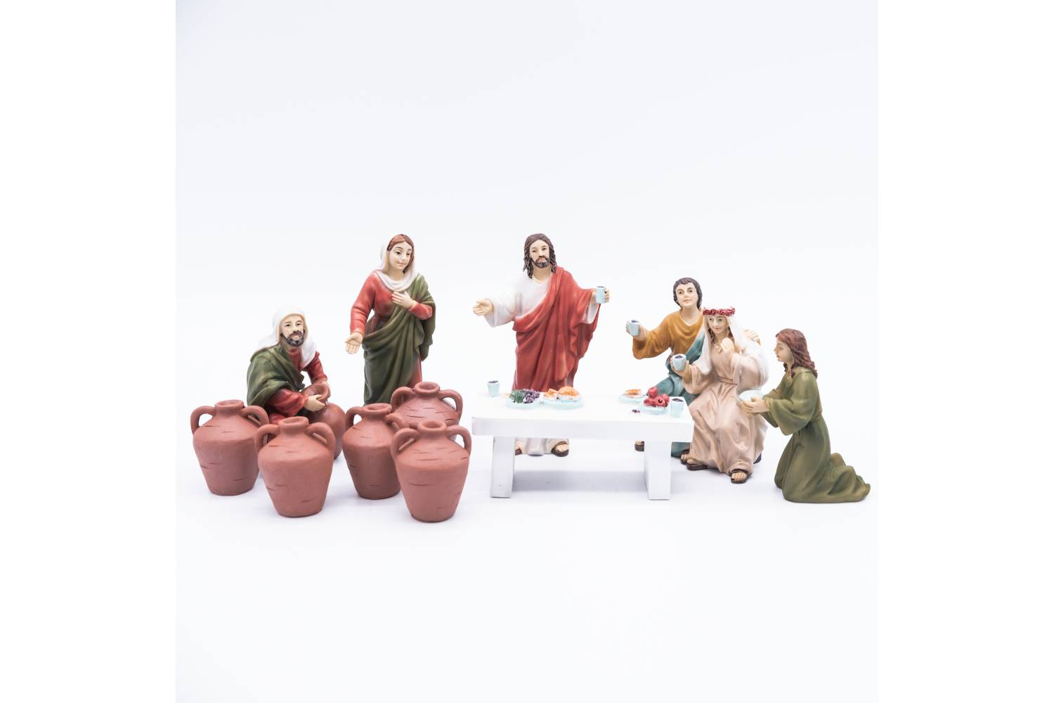 Scene Vita e Miracoli Gesù - resina h 9 cm