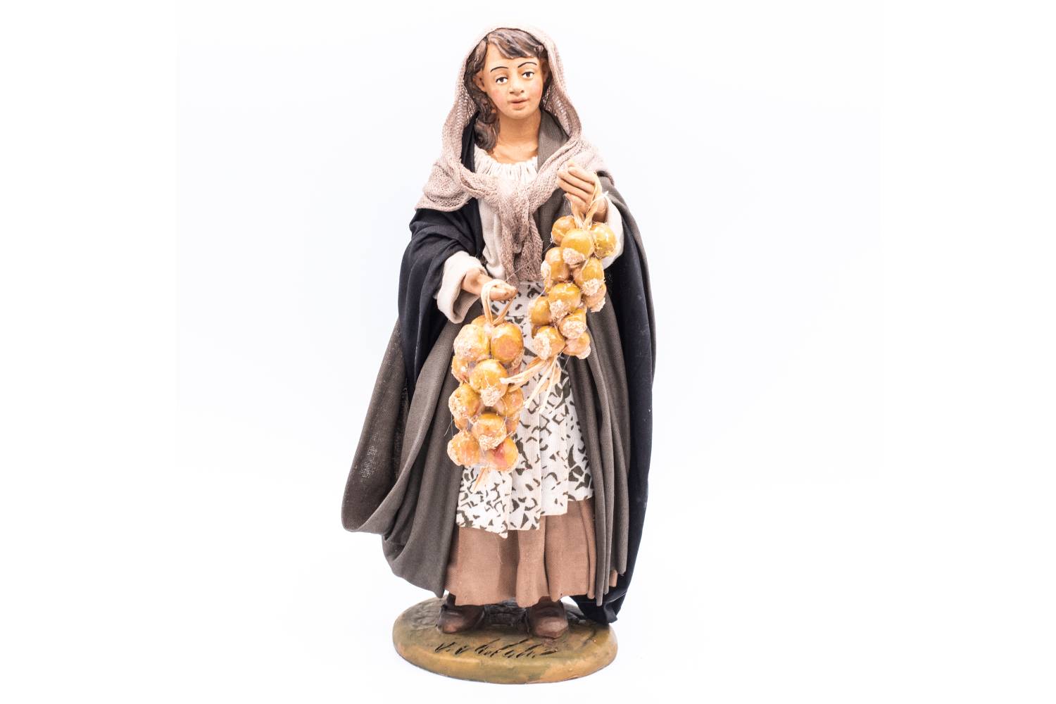Donna con aglio - h 30 cm