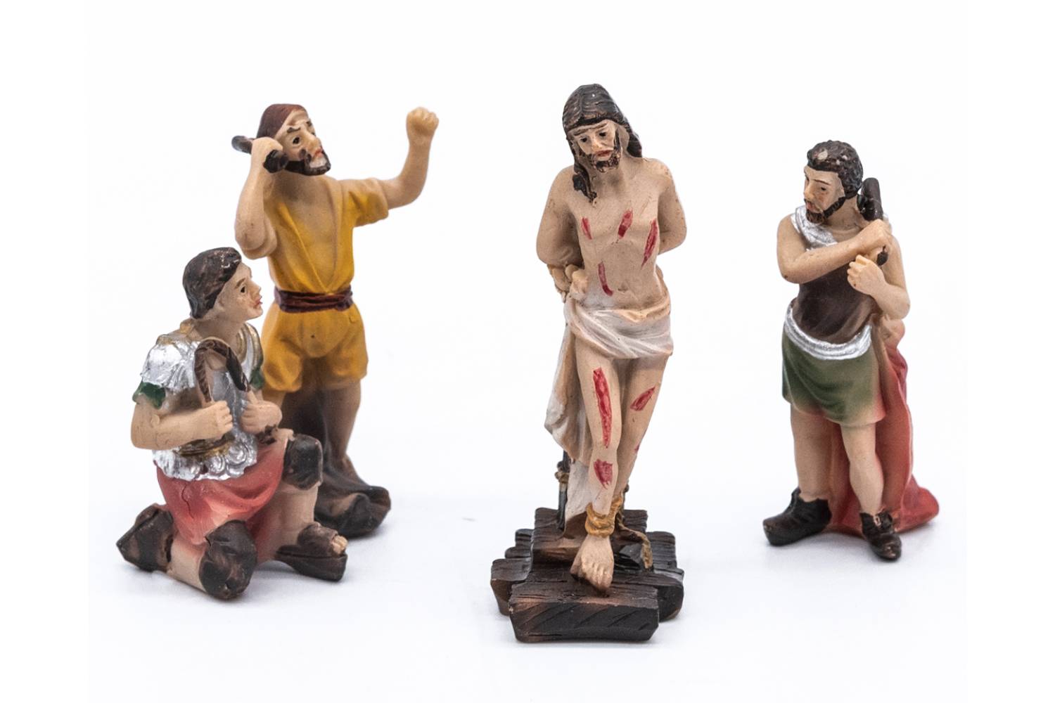 MINI KIT Presepe PASQUALE - resina h 5 cm