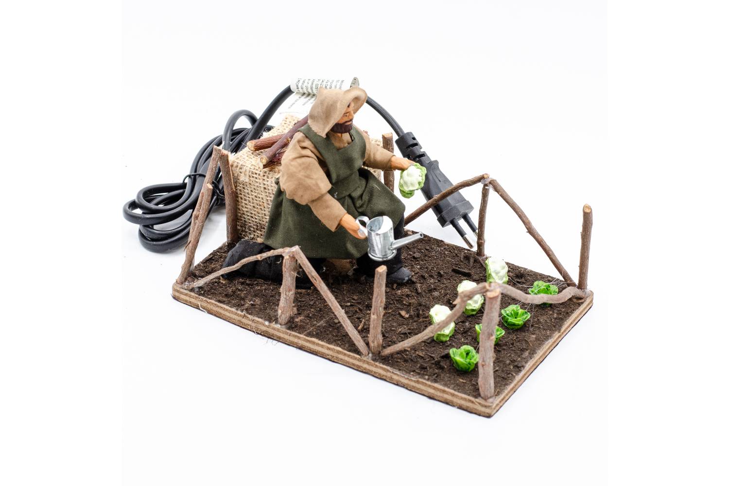 Contadino Innaffia Orto - mov h 12 cm