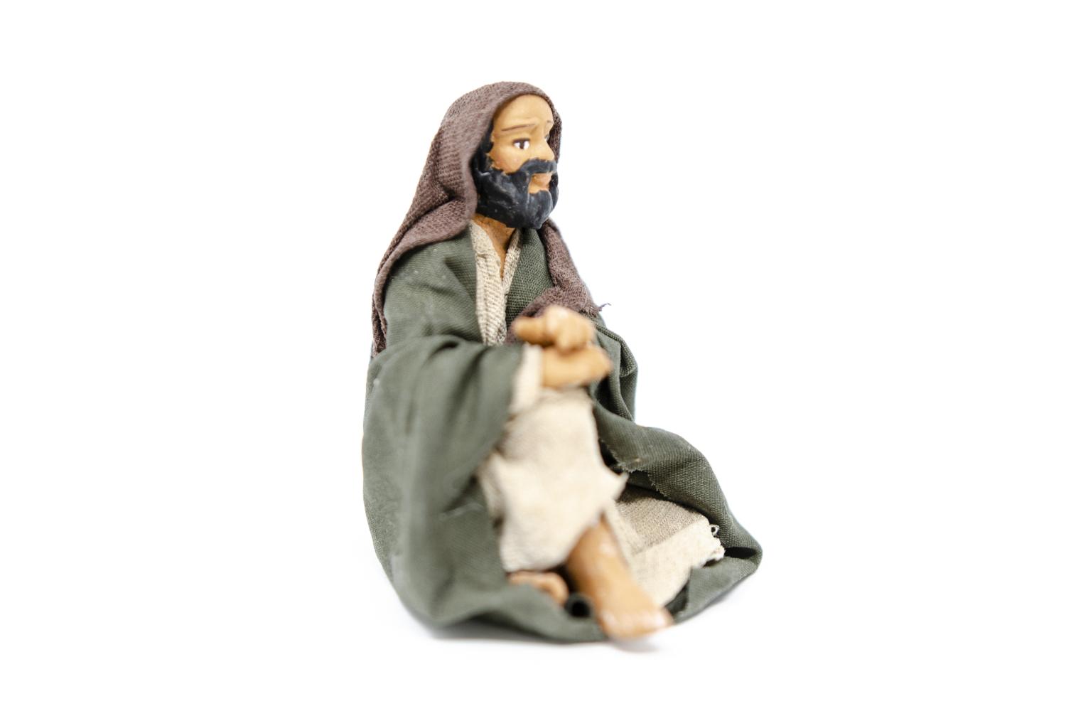  Terracotta fissa 10 cm - Statue Presepe, Fisse Vestite - 10 cm
